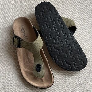 ESSENTIALS BRISTOL "BIRKENSTOCK VIBE" LEATHER SANDALS